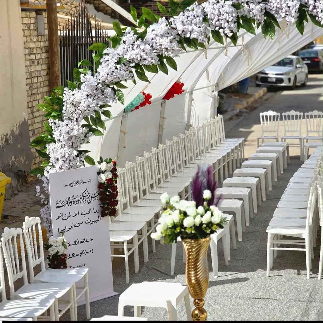 ترتيب العيد بس يمنا
مركز التاج الاعراس كوشات اعراس
خيم اعراس +كراسي +كراسي ابيض +كراسي ملكي+
ديحي
ديالى بلدروز مقابل شارع الكماليات
للحجز 
محمد الباوي
***********
