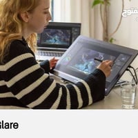 شاشة الرسم الاحترافية Huion Kamvas  pro 20 inch  للبيع.. * الحجم 20 ان...