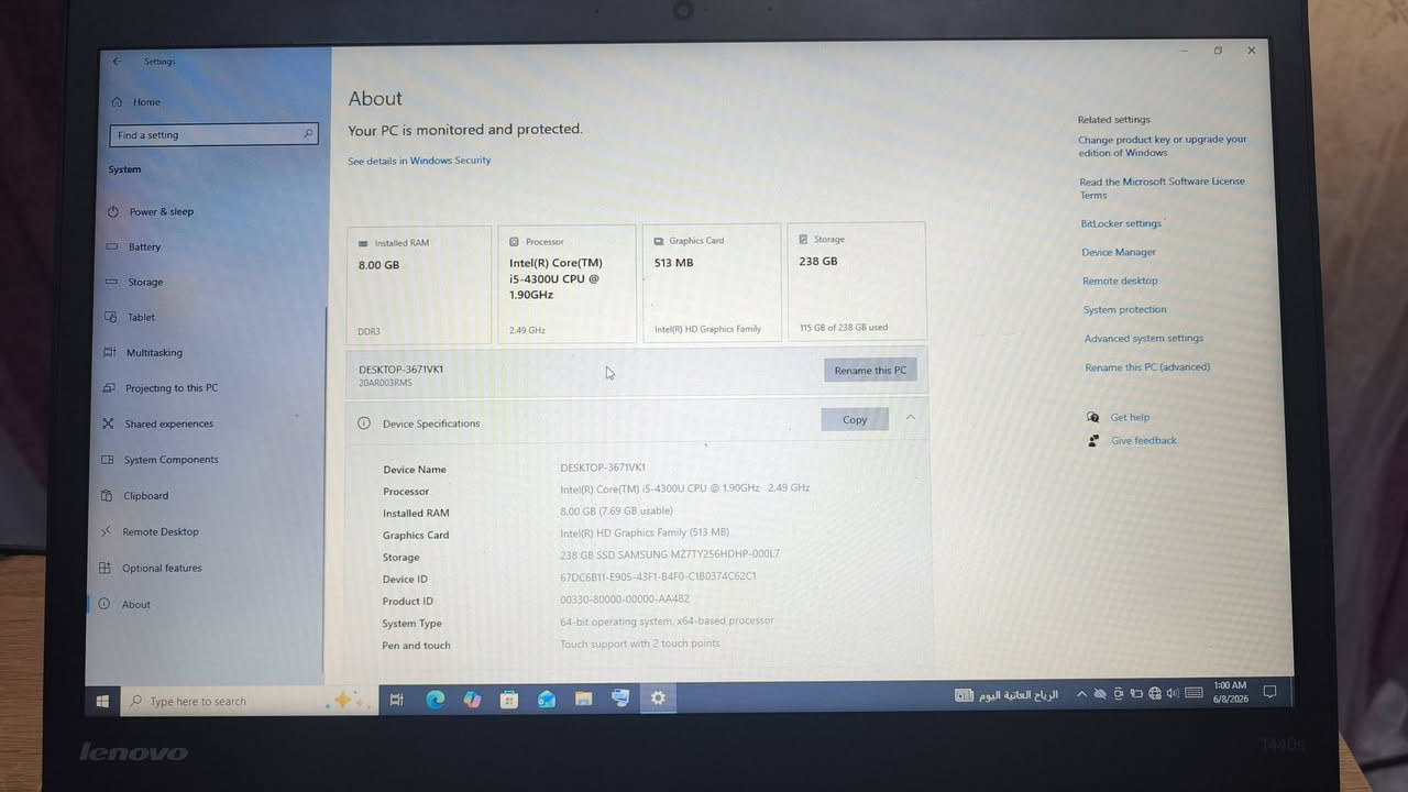 توفر لابتوب لينوفو 
 مع كرت شاشه داخلي I5 جيل الرابع 
السعر 40 الف ويه الشحانه والتوصيل


**إذا كنت صاحب هذا الإعلان وتريد حذفه لأي سبب، رجاءا أرسل رسالة إلى الدعم الفني**