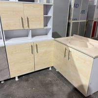 كاونتر MDF ١م • سنك مرمر ١م • توصيل مجاني بغداد