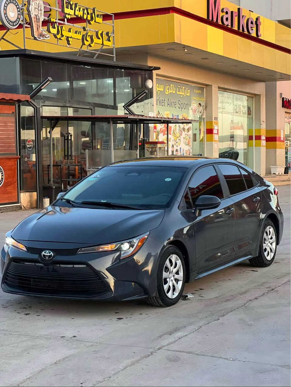 تيوتا كرولا
موديل 2024 
وارد أمريكي
ماشي 34 الف مايل
الون سموك مرغوب
فئه LE معروفه بل موصفات
رقم شاصي موجود منشورات 
حادث سياره فقت جاملغ بولند صبغ -زايد 
بيها واحد قطعه كلير أمريكا باب خلفي
بيدون مأذي داخل 
سياره بيدون رقم شرط ترقيم جميع محافضات شيمال 
سياره بيدون أيرباگ 
السعر 128 مجال 
عنوان عقرء 
رقمل وتساب *********** دهوك, العراق
