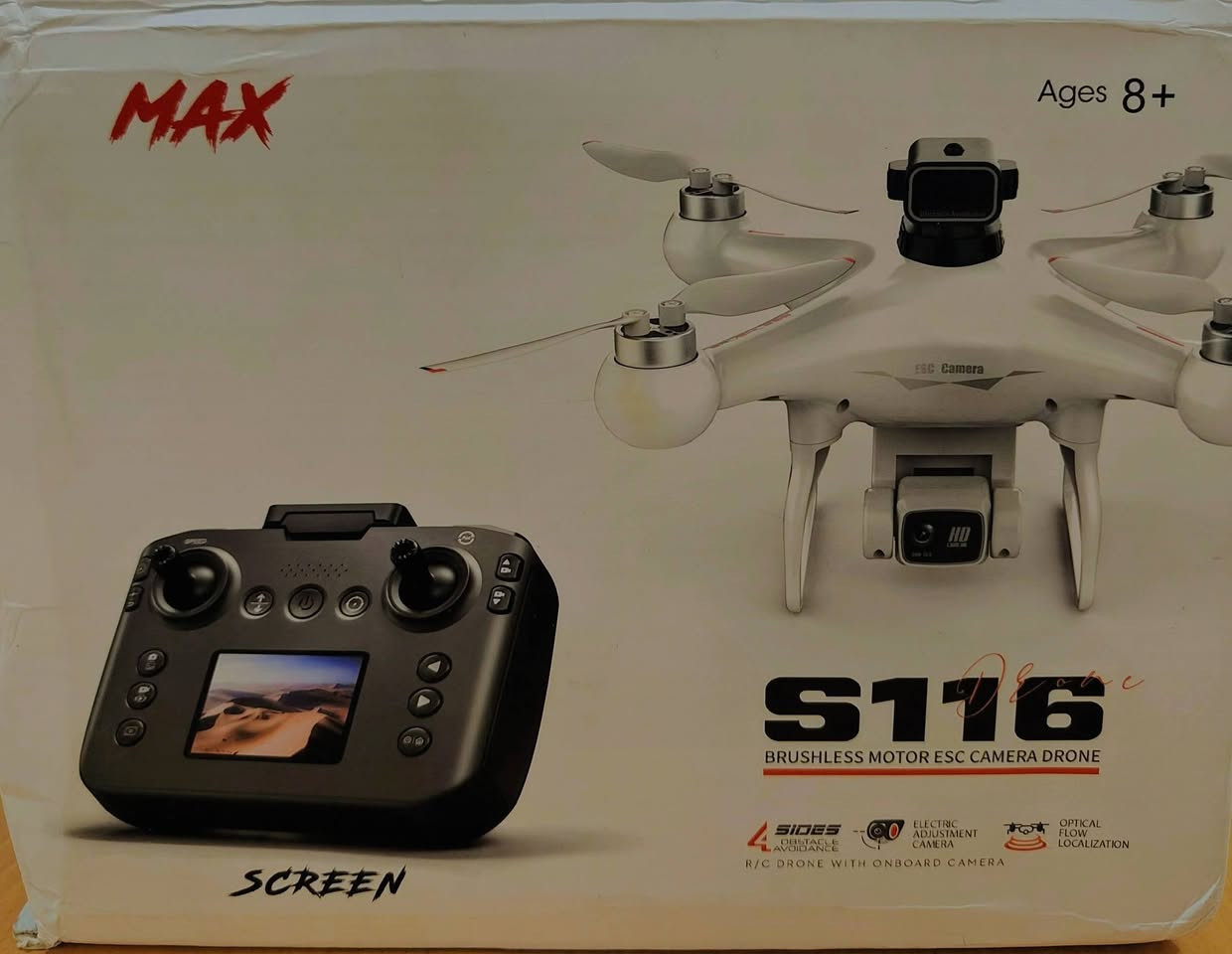 هذا الدرون متعملق للنخاع
شوف الفيديو للاخير والصور وتوووونس 
S116 موديل
رادار محركات برشلز وجوستك شحن وشاشة تصوير 
كامرا رزليوشن 2كي تتحكم مباشر بزاوية التصوير
سبورت جدا سريع نظام إقلاع وعودة بضغطة وحدة
مع جنطة اصلية مع رام اصلي مع كارت ريدر اصلي
السعر 100 اكتب تم وطب اعتمد بكرت 5 ينزل من الحساب 
وبلعافية عليك مقدما 
التوصيل متوفر لكل المحافظات


**إذا كنت صاحب هذا الإعلان وتريد حذفه لأي سبب، رجاءا أرسل رسالة إلى الدعم الفني**