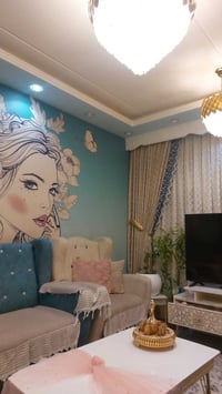 للبيع 100m طابق 3 واصل 46/300 مطلوبه شهر بلوك B1 عمارة مفتوحة فول اثاث...