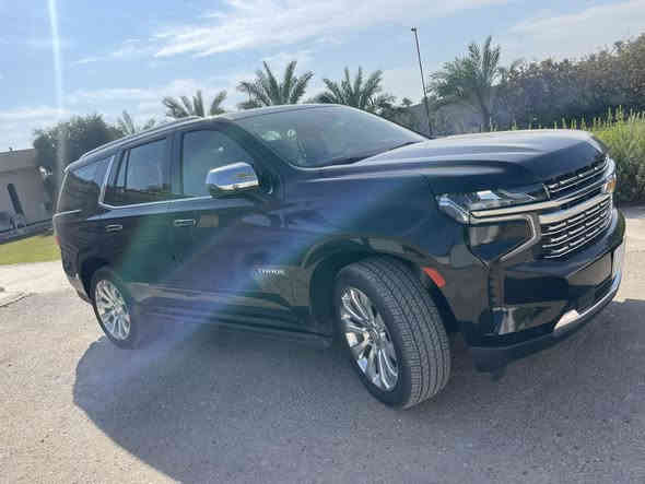 تاهو بريمير 2023 ( خليجي ) وكاله المنصور 
كفالة عامة ماشية 40 الف كم  
( السياره بدون حادث بدون صبغ جديده )
( الكير و المحرك بضمان الوكاله )

حجم المحرك V8 5.3L  فول مواصفات 
المواصفات /
مفتاح التشغيل بصمة  
تشغيل عن بعد  
بانوراما  
فتح الصندوق كهرباء وبالقدم  
دفع رباعي  
حساسات أمامية  
حساسات خلفية  
لايت زينون + LED  
بك لايت LED  
دخول بصمة ذكي  
حساسات ضغط الاطارات  
اشارة في المرايا الجانبية  
المرايا قابلة للطي كهرباء  
ماسحة خلفية  
تنظيف الكاميرا الخلفية بالماء  
عدد AIR BAG 8  
نوع الكير/ بيانو  
هاند بريك كهرباء دكمة  
دشبول شاشة ديجيتال  
شاشة Apple Car play  
شاشات خلفية ترفيهية  
شاشة عرض على الزجاج الأمامي (Data Show)  
كاميرا دوارة  
5 كاميرات 360  
كاميرا في المرآة الوسطية  
الانارة الداخلية LED  
مقود جلد حياكة  
شفتات خلفية للمقود  
مثبت السرعة Cruise  
المودات والاوامر الصوتية  
شاحن هاتف Wireless  
مخارج منفذ للطاقة  
عدد المقاعد 8  
المقاعد جلد  
حركة المقاعد جميعها كهرباء  
تدفئة وتبريد المقاعد الأمامية والخلفية  
ذاكرة وضعية مقعد السائق  
ثلاجة  
تبريد مناخين منفصلين  
3 قطع تبريد  
أوضاع القيادة Drive Mode  
أوتو هولد Auto Hold  
رادار  
نظام الدوسات كهرباء  
تحذير النقطة العمياء  
نظام مانع الانزلاق  
نظام نزول المنحدرات  
نظام تحديد المسار  
نظام اطفاء وتشغيل المحرك التلقائي 

مكان السياره ابوغريب
السعر 590 ورقه

التواصل على الرقم ( *********** )
