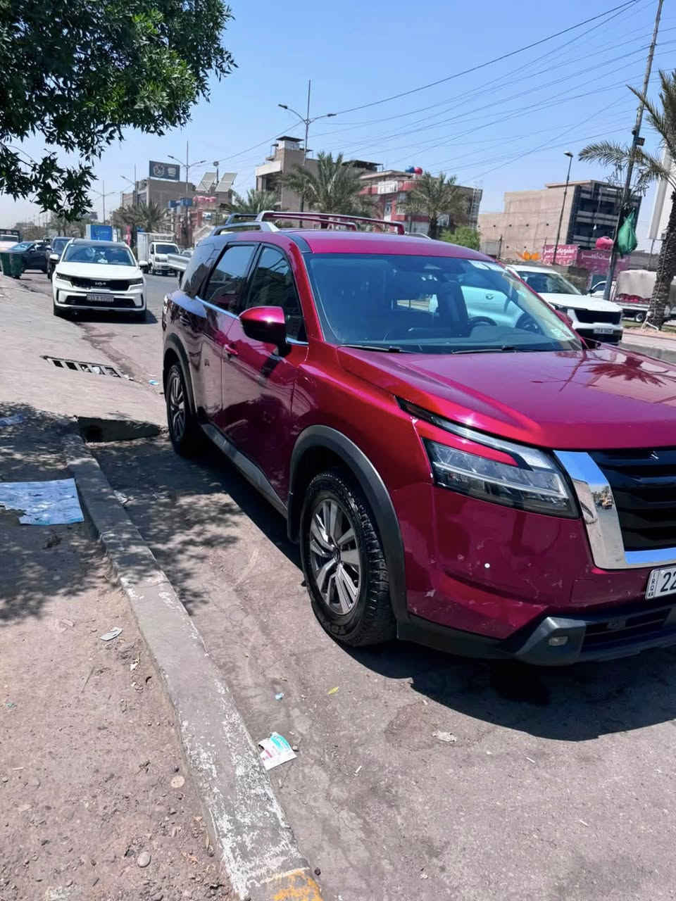 نيسان باثفايندر SL
اللون : ماروني

الموديل :2022

مرقم اربيل دولي

مكان السيارة بغداد  جميله

حجم المحرك : 6 سلندر (3,5L)

بدون تبديل ولا صبغ فقط بكد  اصبعين بلجاملغ

ماشية 36 الف ميل

ايرباك برده فقط 

المواصفات : 

بصمة 

تشغيل عن بعد

رادار امامي (تحديد مسار)

رادار جانبي (نقاط عمياء)

رادار خلفي (تحذير من الاصطدام)

حساسات امامية+ خلفية

كاميرات 360°

كشنات جلد

كشنات تدفئة

تحكم الكشنات امامي كهرباء

تبريد مركزي 3 قطع

تحكم وضعيات القيادة...Drive Modes 

شفتات + تحكمات استيرن 

هيتر استيرن

شاحن لاسلكي

‏Apple Car Play

‏Android Auto 

هاند بريك بصمة

اوتو هولد Auto Hold

اوتو ستارت ستوب Auto Start stop

مانع انزلاق+ABS

بردات خلفيه بلادي

شاشة كبيرة لمس+كاميرا

منافذ AUX+USB

7 راكب كشن متصل

صور الحادث بلمنشور
السعر 270 وبي مجال
 
***********

