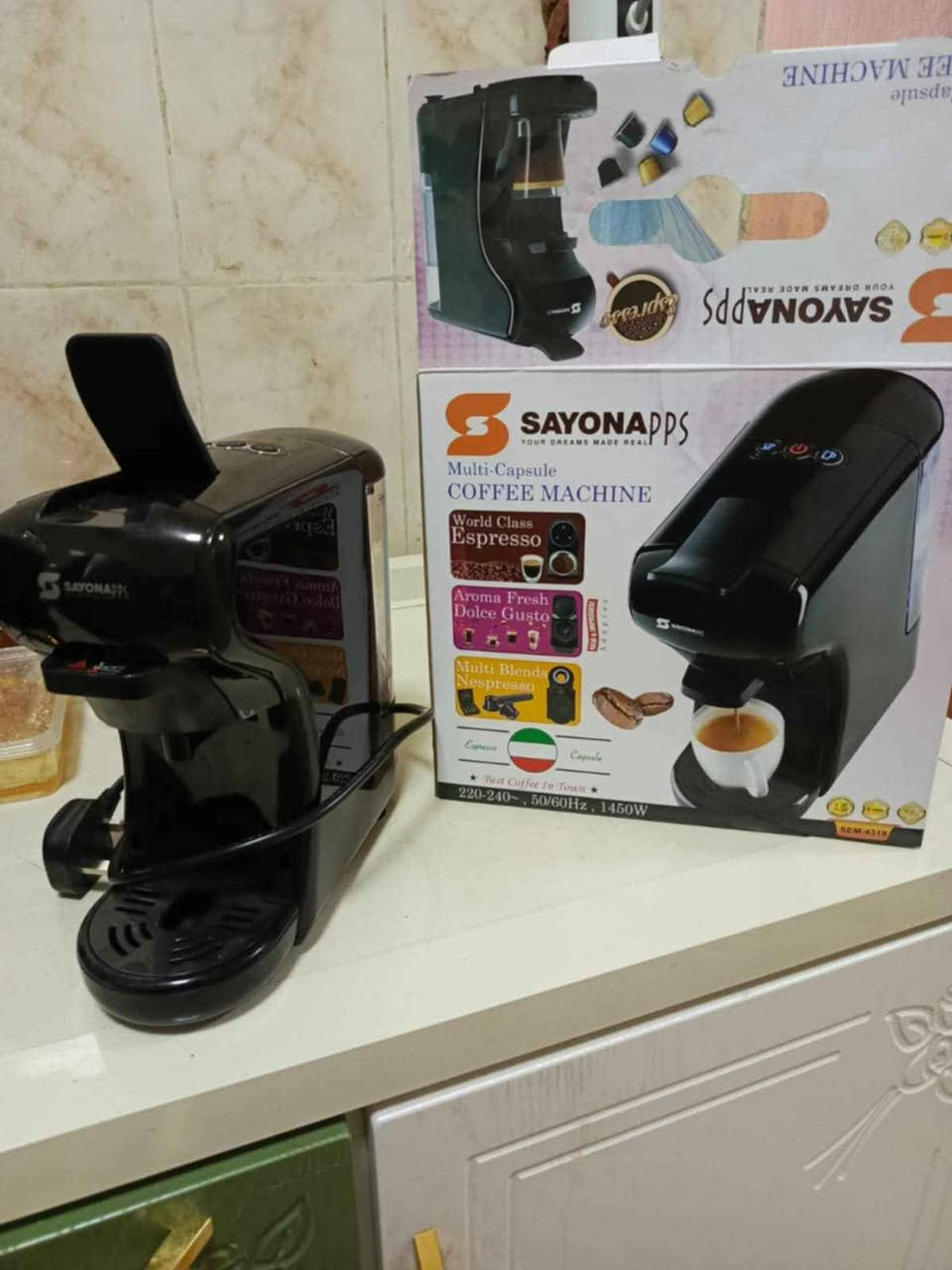 محضرة أقراص الكبتشينو والقهوة واحد في 3 استخدام قليل ماركة سايونا السعر 110 الف بغداد, العراق


**إذا كنت صاحب هذا الإعلان وتريد حذفه لأي سبب، رجاءا أرسل رسالة إلى الدعم الفني**