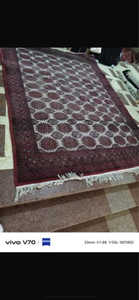 سجاده صوف يدوي • عتيقة • ٣×٢م
