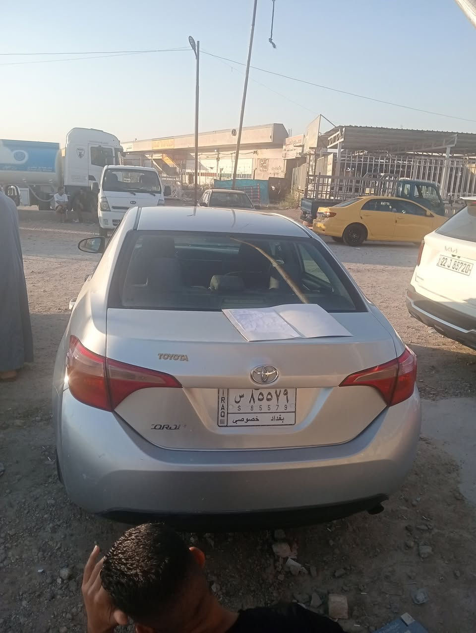 كورلا 18 LE قطعتين تبديل بلاد وثلاث قطع صبغ 117 وبيهه مجال بسيط سيارة بدون دواخل كير مكينه خير من الله ...وتبريد ثلج ***********
