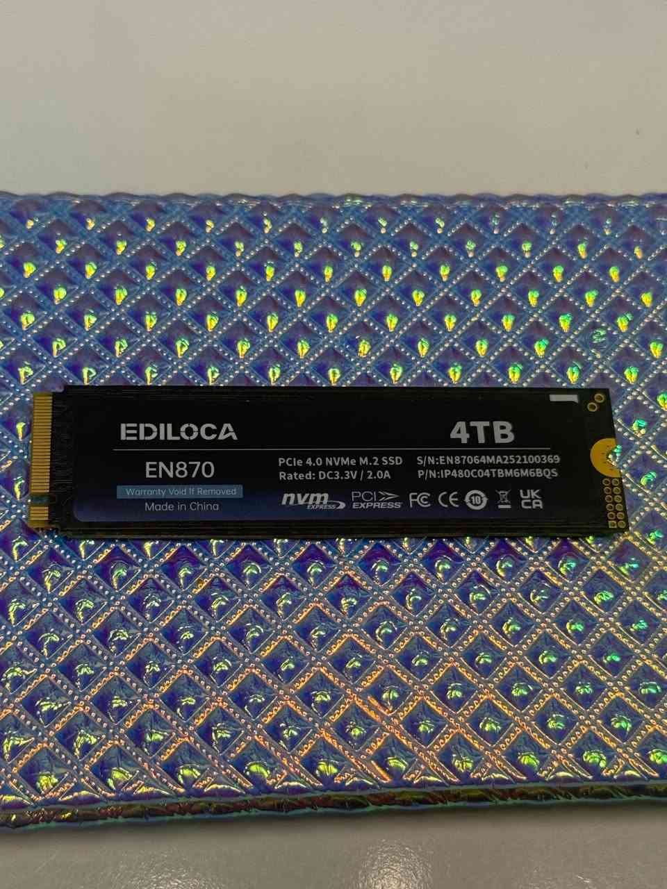 هارد Ediloca EN870 NVMe SSD بسعة 4 تيرابايت.


**إذا كنت صاحب هذا الإعلان وتريد حذفه لأي سبب، رجاءا أرسل رسالة إلى الدعم الفني**