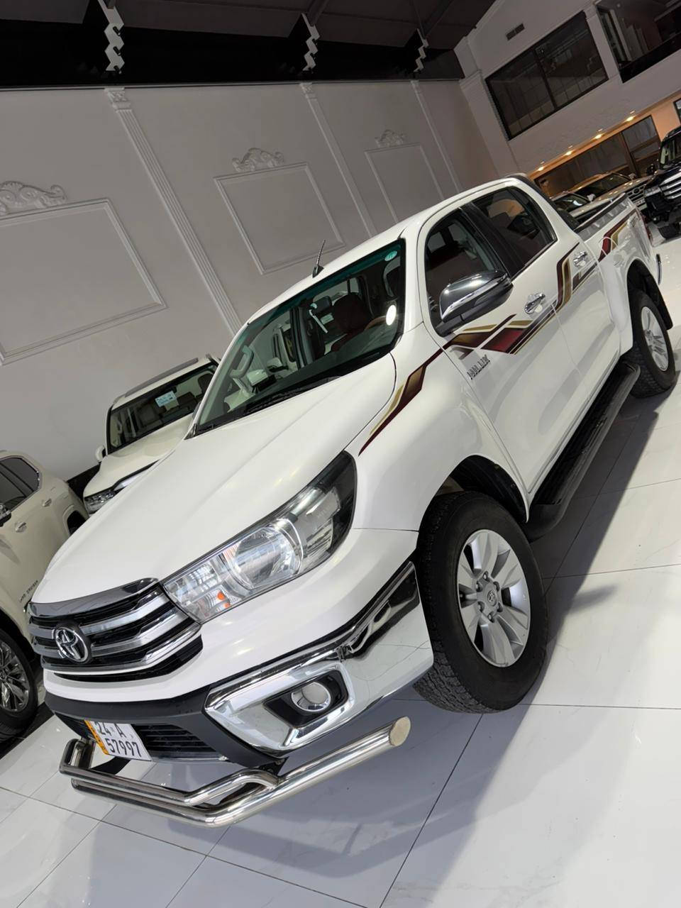 #بيكم_هايلوكس_فور_ويل_موديل2019_ساز
مكفوله كير محرك ومن الصبغ والضربه بيها بارد قليل موضح بلسونار مرفق مع الصور
رقم دهوك الجديد سنويه بأسمي وهزه جديده تحويل ثاني يوم
 ماشيه 200الف
تبريد قطعتين 
إشاير بالمري 
كير اوتوماتيك 
داخل ماروني
تحكم ستيرن جهتين
مانع انزلاق 
نظام ايكو 
حساسات خلفيه
بعد بيها مواصفات الساز مكان سياره بدهوك اتصال عل راقم *********** هم بي وتساب هم
