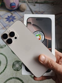 للبيع إيفون ١٦برو ماكس بالضمان بعده ماستر بطاريه ١٠٠مشحون ١٠٣ مره فوول...