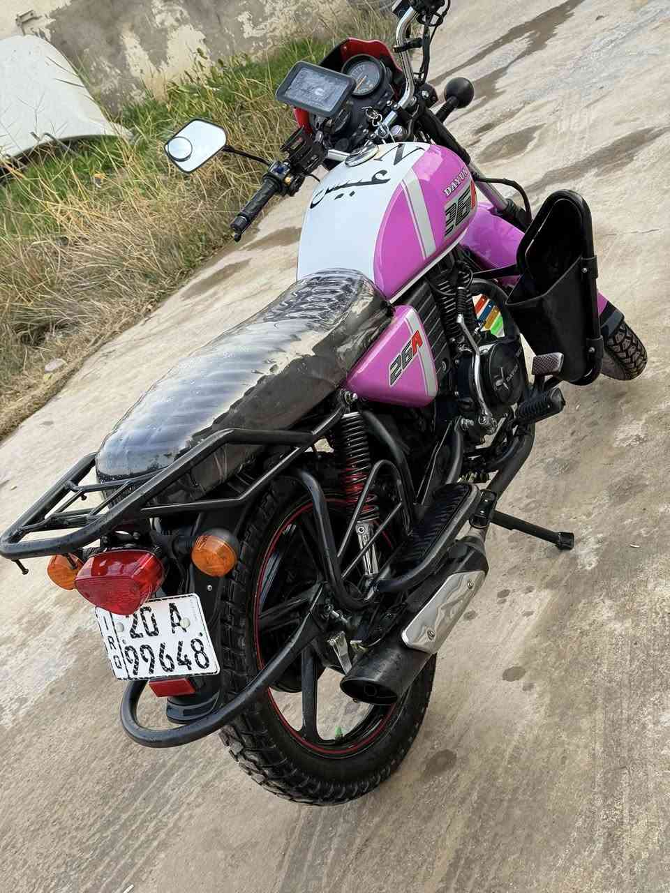 دايوان موديل 23
مرقمه إنكليزي 
دراجة كفاله عامه 
من كلشي محرك 150
تحويل ثاني يوم العنوان بعقوبة
***********
