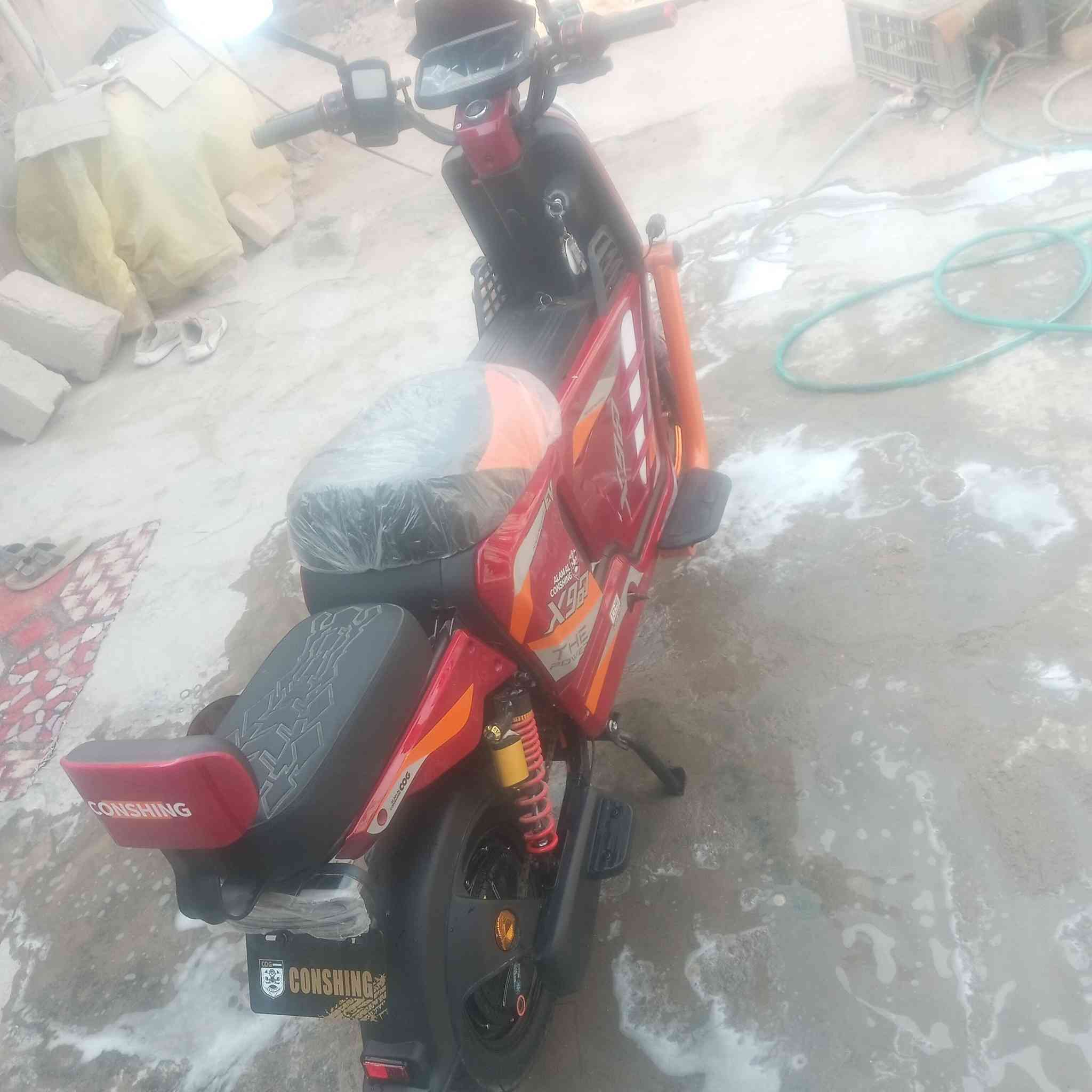 سلام عليكم دراجه شحن جديده صار اقل من شهر من اخذته سعره 500وبيها مجال ‏‪***********‬‏
