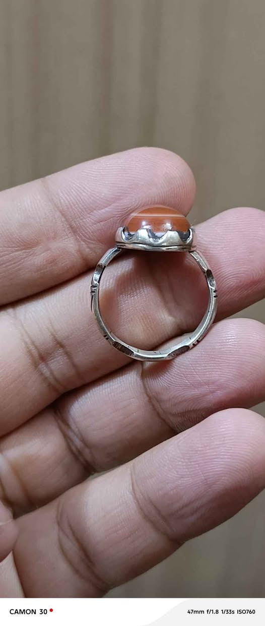 السلام عليكم خاتم جزع افريقي لون مميز وصياغة حلوه السعر ٥٥ بصرة *********** الشامية, القادسية
