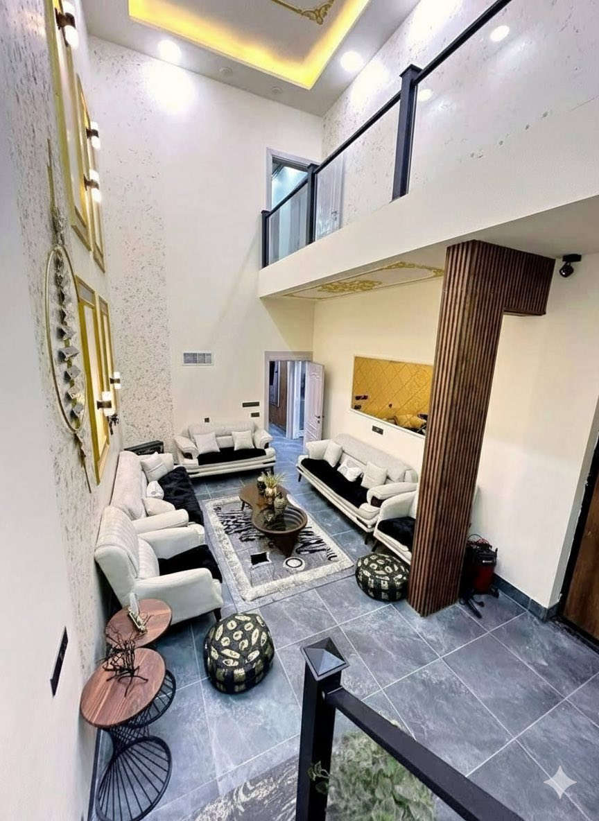 لــلــبــيــع او مــعـارضة 

دار فــي حــي الــنــصــر (الــفــيــصــلـيـة) قـرب جـامـع عــبـدالـلّٰــه الــخــيـرو 

بـنـاء حــديـث 

مــســاحـة 200 مــتــر 

واجــهــة 7.5مــتــر 

يـتـكــون الـدار مـن طـابـقـيـن 

ط١(كـراج،مطبخ حار وبارد ،هول، استقبال ،صحيات ،غرفتين نوم )

ط٢(هول،غرفه نوم ،صحيات ،مخزن)

لـلاسـتـفـسـار التـواصـل عـلـى الارقـام الاتـيـة 

☎️ ***********

☎️ ***********
