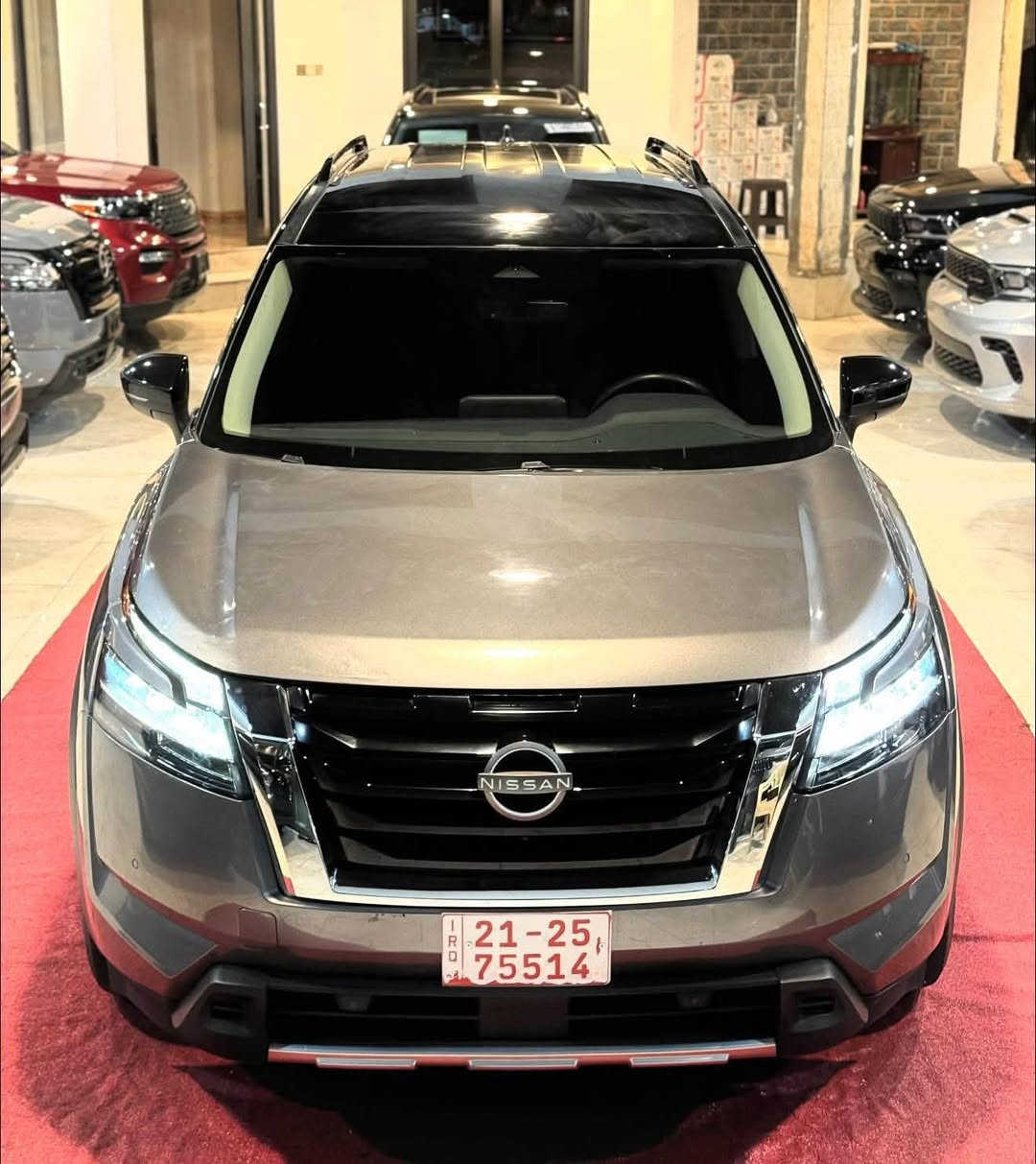 كاتي تترقم شمال فقط
NISSAN PATHFINDER SL النوع
اللون: نفطي سقف اسود
الموديل : 2024
نوع المحرك : 6 سلندر (3.5L)
السعر: $235
عداد المسافه:21 الف مايل
ايرباك سليم V 100%
الضرر: كما موضح بالصورة.
صور الحادث + رقم الشاصي مرفقه في المنشور بدون رقم وبشرط الترقيم ( اربيل - دهوك - سليمانية )

المواصفات:
ستيرن تدفئه
خمس كاميرات (360)
بصمه تشغيل
بصمة اربع ابواب
تشغيل عن بعد كشنات تدفئة
ستيرن تدفئة
كشنات كهرباء
رادار امامي
رادارات جانبيه
رادار خلفي
حساس خلفي
شاشه كبيرة
مانع انزلاق
كروز سرعه
هاند بريك بصمه
اوتو هولد
نظام ايكو نورمال سبورت
صندوق كهرباء
7 راكب
عنوان كركوك 
***********
