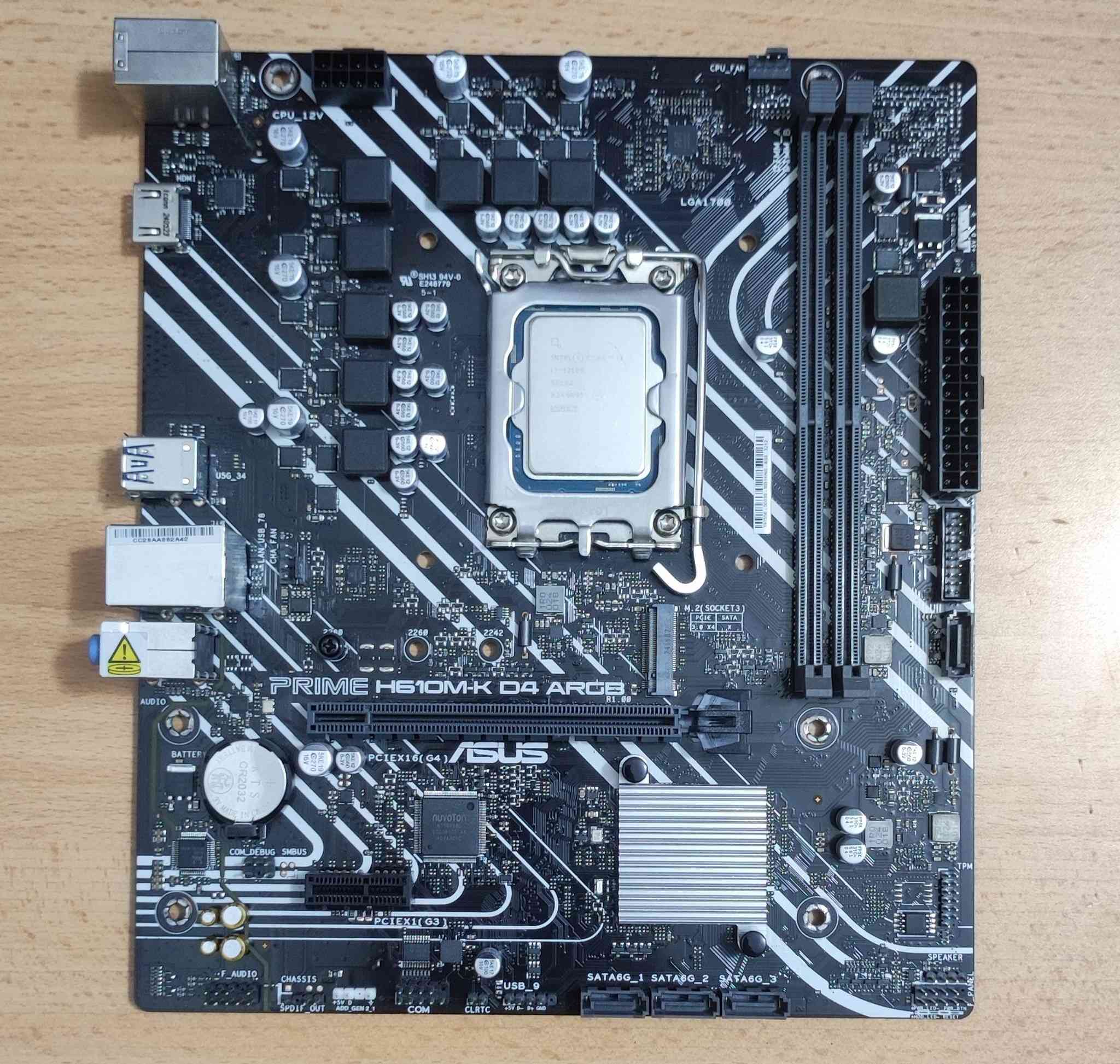 السلام عليكم
للبيع 
بورد 
ASUS PRIME H610M-K DDR4 
معالج 
Cor i3 12100
المعالج بي كارت مدمج 
القطع نظيفات بالكارتونة 
السعر 190 الف ( مع التوصيل) سعر ثابت 
مكاني بغداد


**إذا كنت صاحب هذا الإعلان وتريد حذفه لأي سبب، رجاءا أرسل رسالة إلى الدعم الفني**