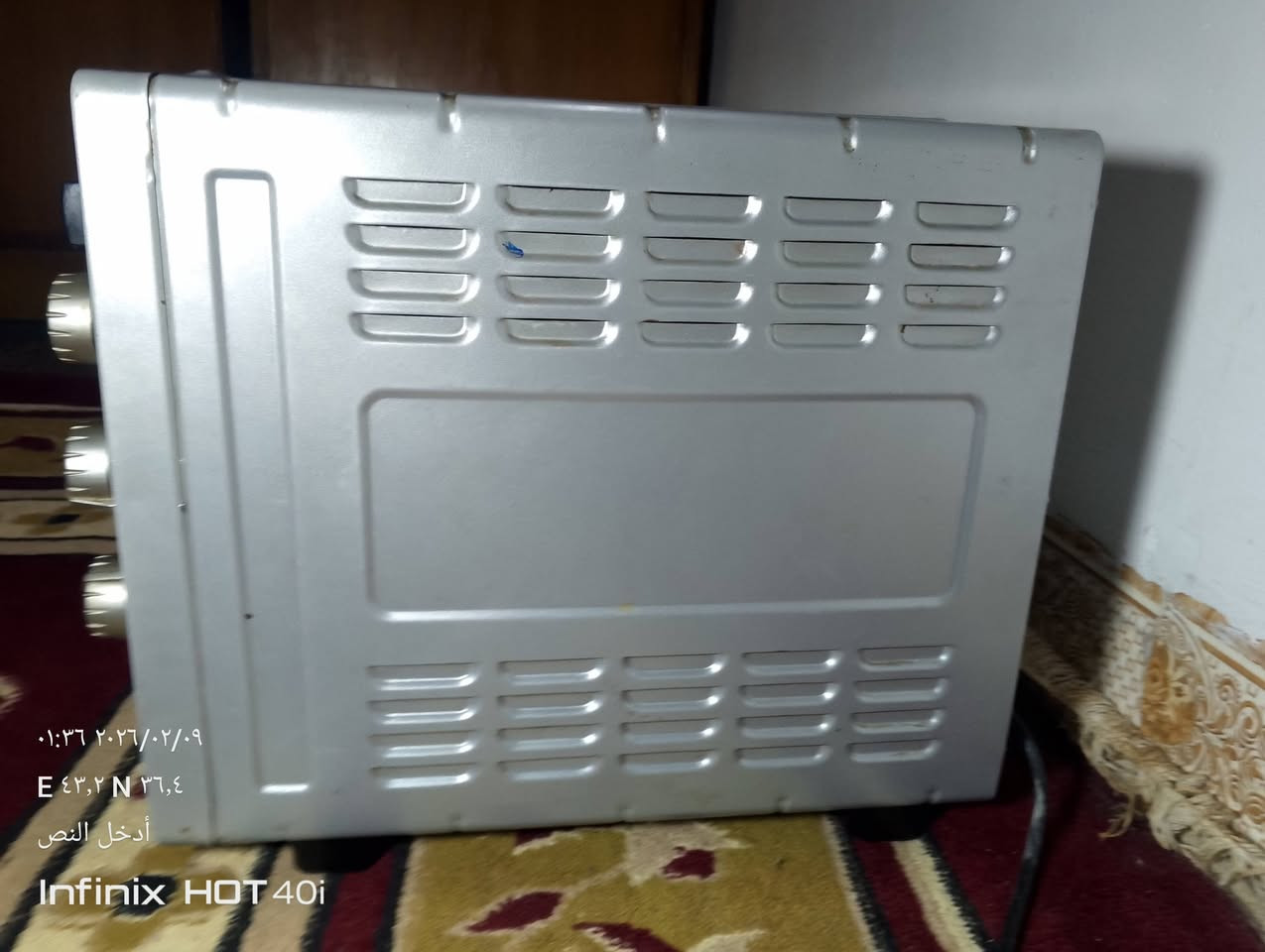 السلام عليكم اوفن جديد مستعمل شيء قليل شغال ما ابي اي عطل من كل شيء مع صواني سعره 35بي مجال الرقم ***********
