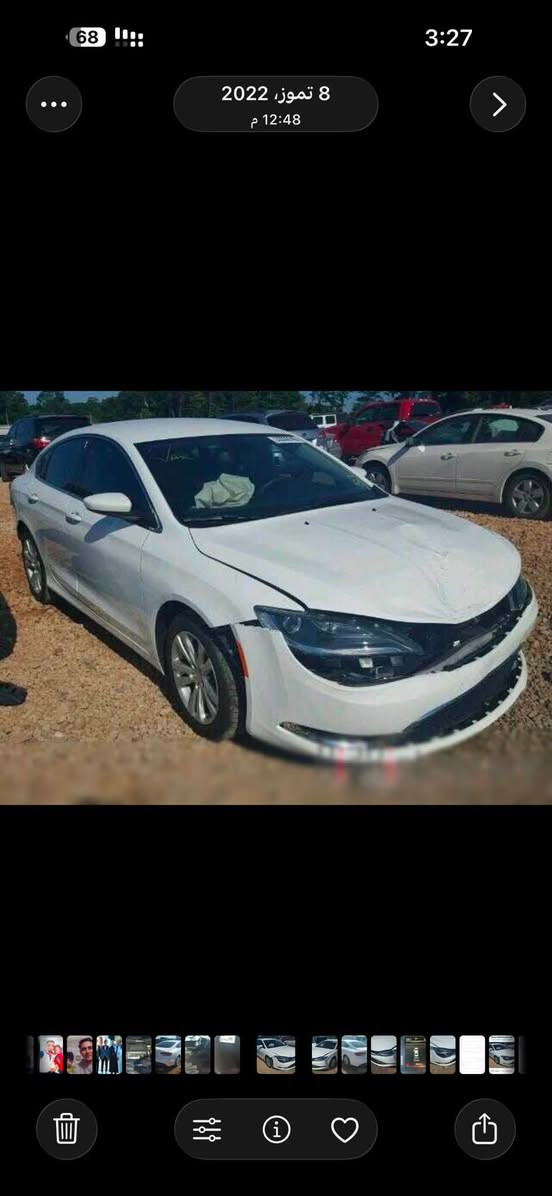 كرايسلر c200رقم ميسان باسمي حادث بسيط موضح بلصورةسعر 90 جاهزة من كلشي اي تفاصيل اتصل ***********
