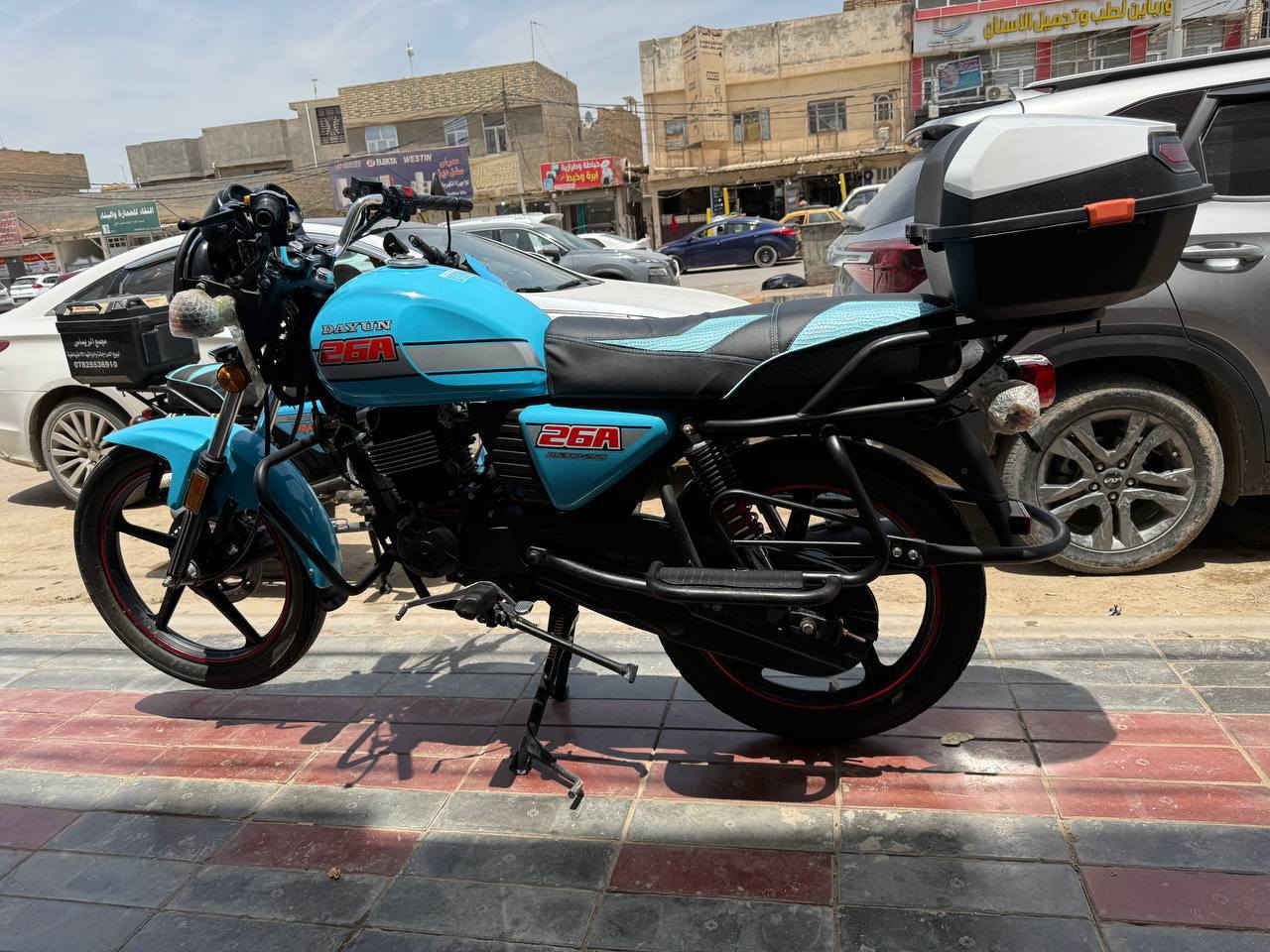 دراجة دايوان نفخ موديل 23 مرقمة انكليزي بابل لوحات 2 وسنويه
موديل 23
اللون مميز سمائي 
استعمال شخصي دراجة 
مكينة 200 كتابة حمراء 5 نجوم 
سويج سجينه 
العنوان بابل حلة منطقة الكرامة شارع حي الحسين 
***********
***********
