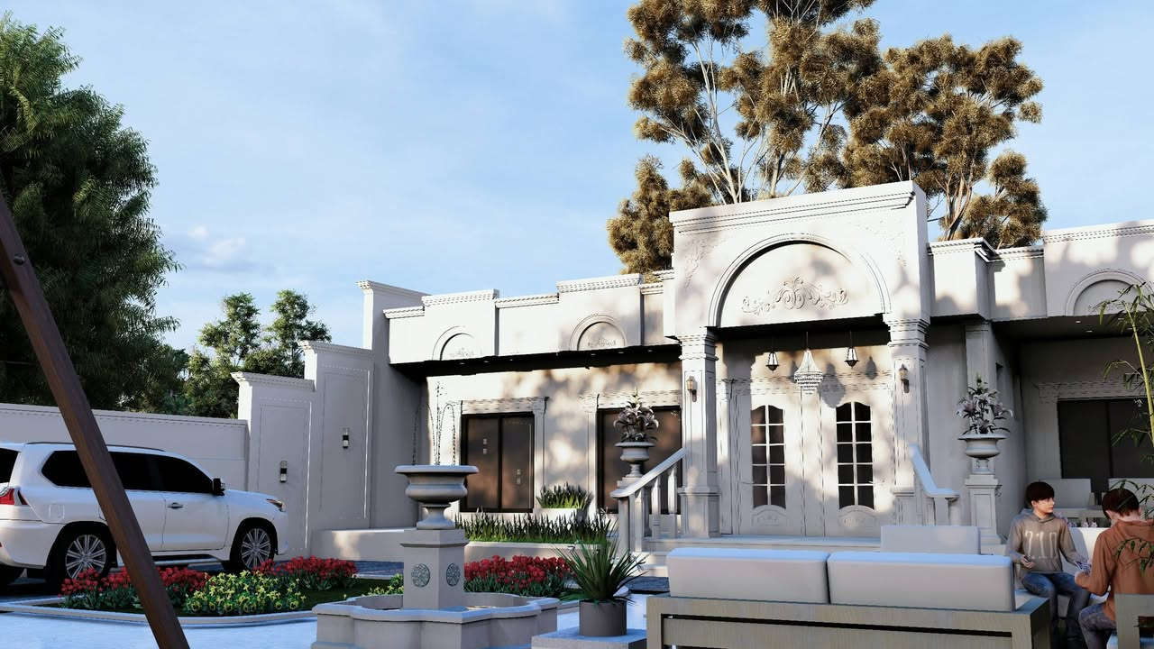 🏛️ مو كل بيت بطابق واحد… يكون بهالهيبة.
تصميم منزل مميّز يجمع بين الفخامة والراحة، توزيع ذكي للفراغات، وحديقة خارجية تعطي البيت نَفَس وحياة.
📐 مساحة الأرض: 500 م²
🏠 مساحة البناء: 160 م²
🌿 حديقة خارجية متكاملة
🚗 كراج لسيارتين
🎨 تصميم خارجي كما هو موضّح بالصور
هذا المشروع يلخّص فكرتنا بالتصميم:
جمال يدوم، وظيفة مدروسة، وواجهة تحچي عن ذوق صاحبها.
📞 للتواصل:
***********
✍️ المهندس المعماري ماجد الحديدي
تصميم معماري –مخططات - واجهات-مباني تجارية – إشراف 
 📍 الموصل
هكذا يكون التصميم… فكرة، مخطط، ثم تنفيذ."
