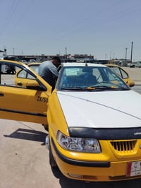 سيارة سمند 2010للبيع كير مكينة نضاف، صدر نص عمر رقم بغداد، التبريد عاط...