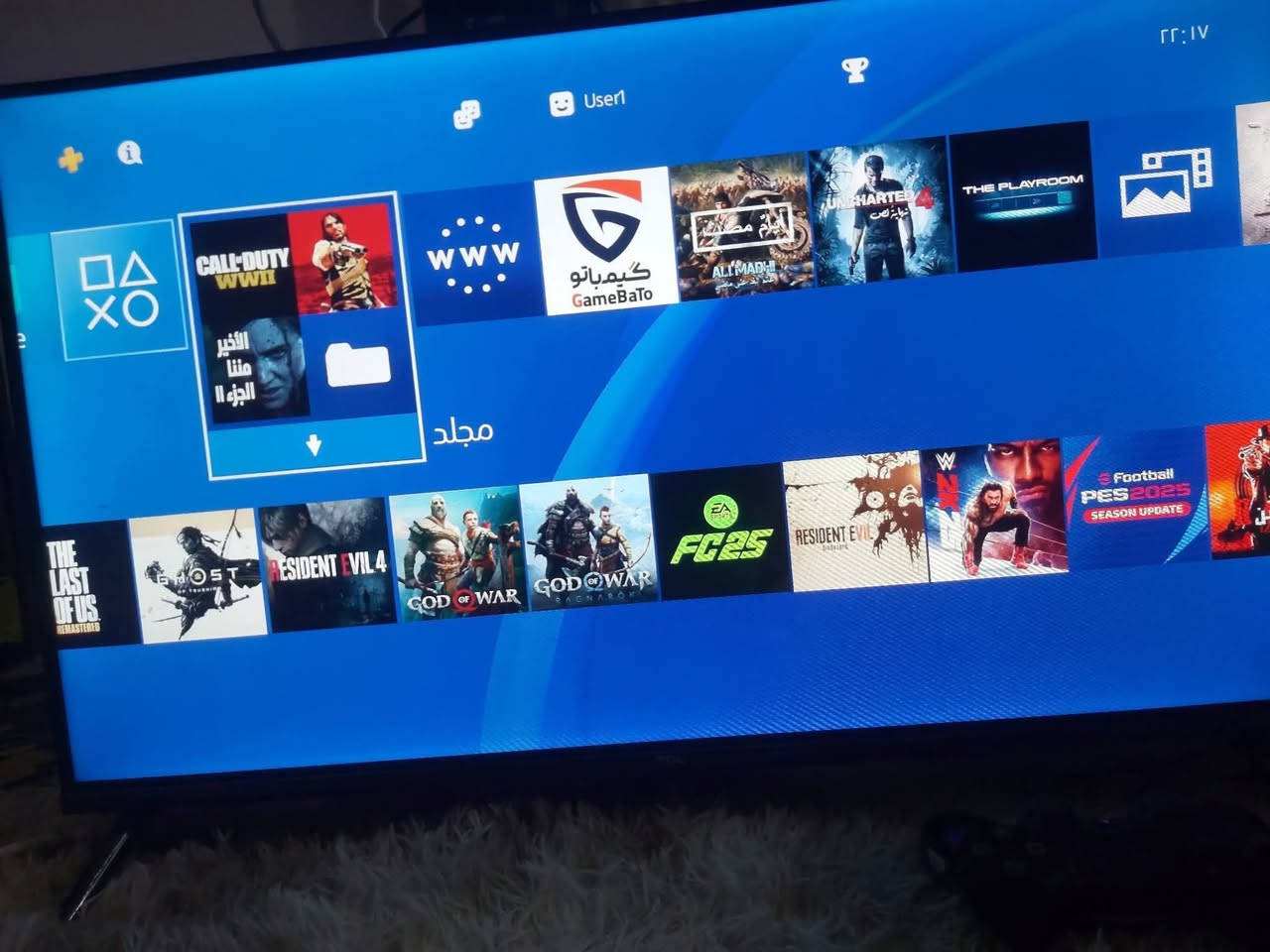 بلي فور سلم مهكر نضام 9.00
كامل الملحقات جوستك +ups + هارد 1تيرا 
سعر300


**إذا كنت صاحب هذا الإعلان وتريد حذفه لأي سبب، رجاءا أرسل رسالة إلى الدعم الفني**