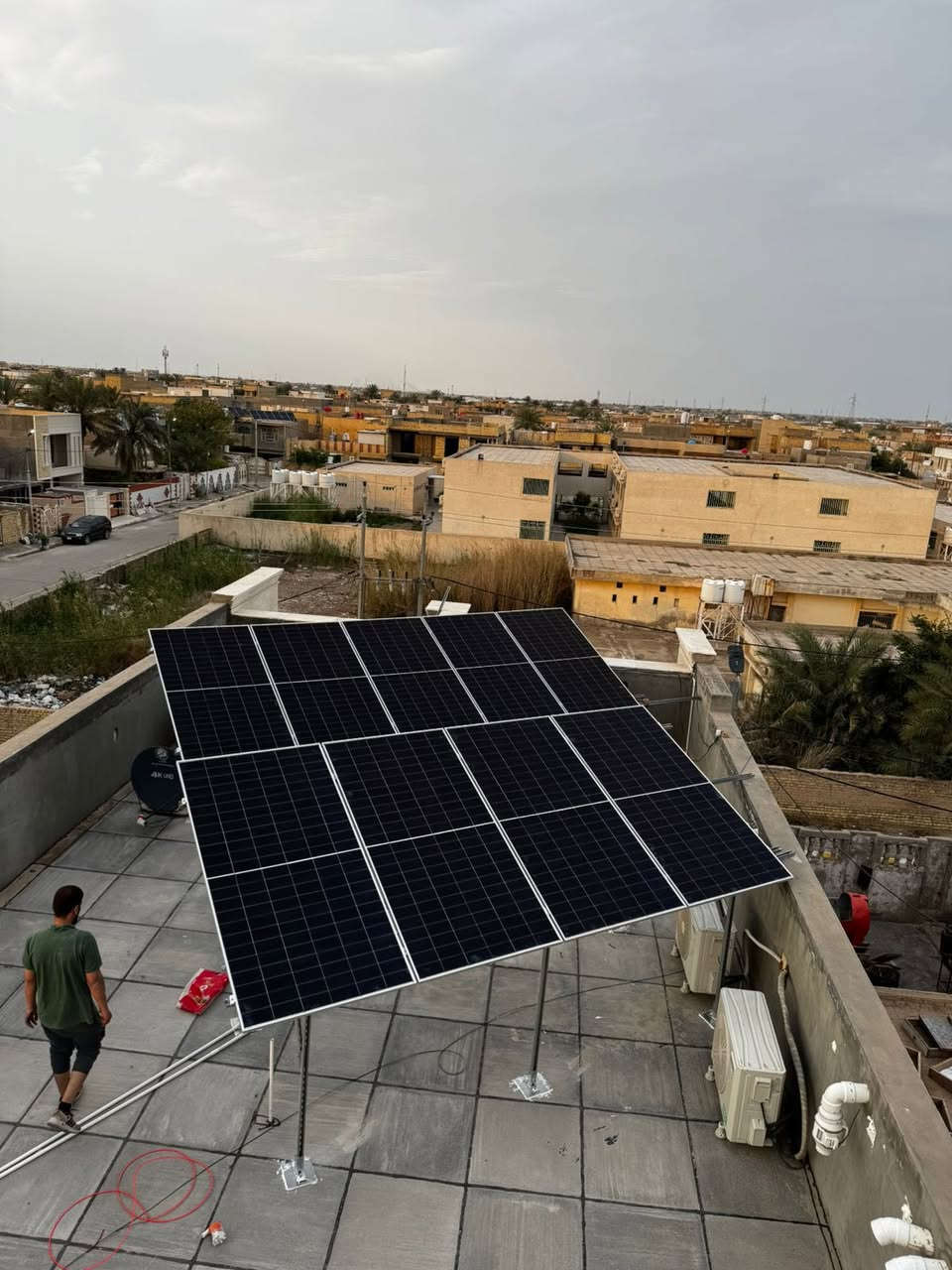 ⚡ منظومة 6.2 كيلوواط
من شركة شيشن تكنولوجي ☀️

🔹 عدد الألواح: 9 ألواح شمسية
🔹 هيكل C-Channel سماكة 2 ملم
متانة عالية وثبات لسنين طويلة 🛠

منظومة مصممة بعناية حتى تعطيك
أفضل إنتاج واعتمادية بكل الظروف ✔️

🔹 وكيل شيشن تكنولوجي
🔹 وكيل هواوي
🔹 وكيل لونجي
🔹 وكيل بطاريات Soluna

📍 كوت – الخاچية – شارع 40، مقابل سوق الخاچية
📞 *********** | ***********

مكتب الطاقة المستدامة
