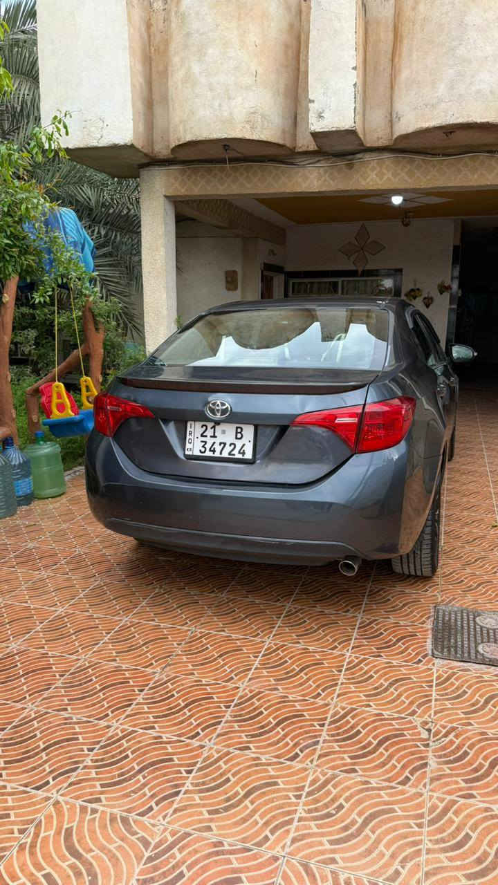 تيوتا كورلا موديل 2018  فئه.  SE
رقم سليمانية جديد
سنوية 2029/8/23

ضرر  ؛ جنطة الصندوق مكان الرقم، مع بارد خفيف مرجع 
تبديل جامرلوغ امامي جهت السايق بالعراق

ماشيه 148.000 الاف ميل
تبريد ممتاز 
تدفئة كشنات جلد مع تدفئة استيرن 
تحكم استيرن
بانوراما 
رادار 
حجر بيئة
مثبت سرعة
تحديد مسار
 كير ومحرك في حالة ممتازة
وباقي واصفاتها المعروفة 
السعر 135$. 
______________________
المكان  :  ديالى _ بعقوبة 
الرقم  :  ***********
_____________________
