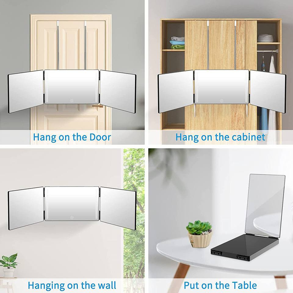 بسم الله
يوجد توصيل لجميع المحافظات العراقية 5 ألاف دينار فقط
***********
مرآة ثلاثية الاتجاهات مزودة بمصابيح
