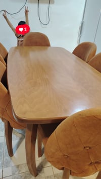 ميز طعام نظيف شوفة العين صاج و وزنه ثكيل ما ينشال ماكو منه جديد هيج صا...