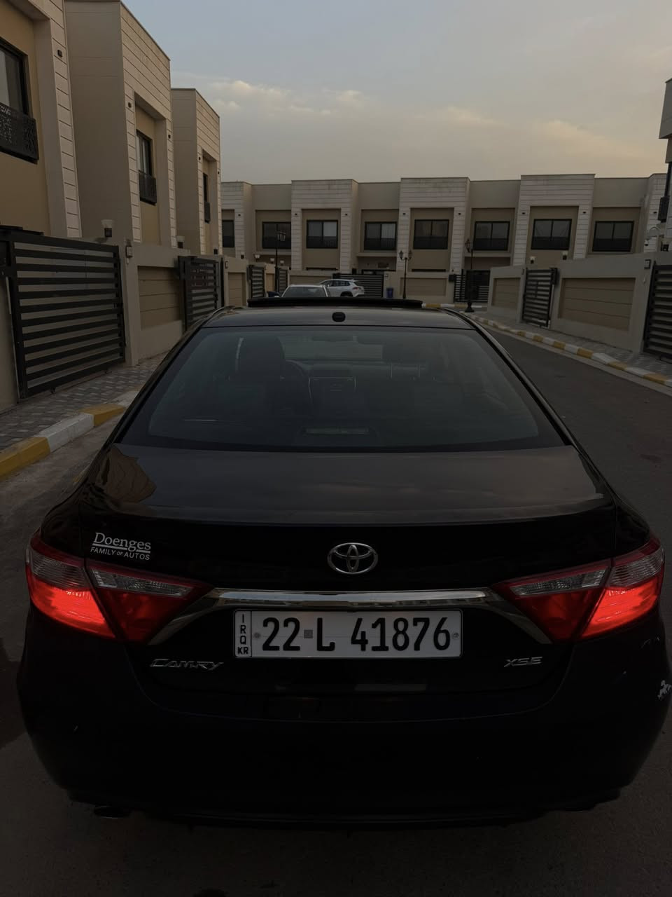 Camry 2017 xse v6
السلام عليكم كامري ٦ سلندر للبيع فقط لا مراوس ولا بيع اقساط اعتذر جداً 
المواصفات سلايد روف كشنات الكنتارا مع الابواب كشنات كهرباء مع تدفئة كشنات تبريد منفصل بارد جداً مع تبريد خلفي سماعات JBL كاميرا خلفية مع cd مرأة تعتيم تلقائي شحن لاسلكي aux usb bluetooth ماشية ٨٢ الف 
صبغ بنيد فقط مع صبغ جزء مكان الرقم الخلفي فقط بسيط جدا 
رقم الهاتف *********** واتساب 
السعر 155 وبيها مجال ان شاء الله 

4t1bk1fk7hu031571
