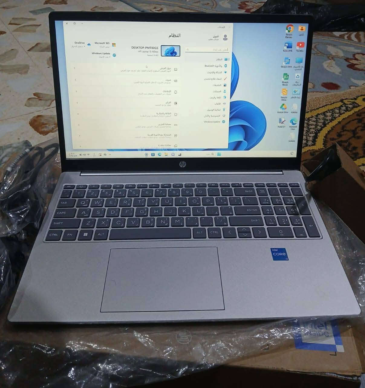 📌 الموديل: HP 15-fd0021nx المكان الرميثه
⚙️ المواصفات:
معالج Intel Core i3-1315U (الجيل الـ13)

رام 4GB DDR4

قرص صلب SSD بسعة 256GB

شاشة 15.6 بوصة IPS LED بدقة عالية وسطوع 250 شمعة

ويندوز 11 اصلية 

🔋 بطارية 3 خلايا بقوة 41 واط
📦 الجهاز جديد لم يُستخدم،  بالكرتونة الأصلية
📞 للتواصل: ***********
