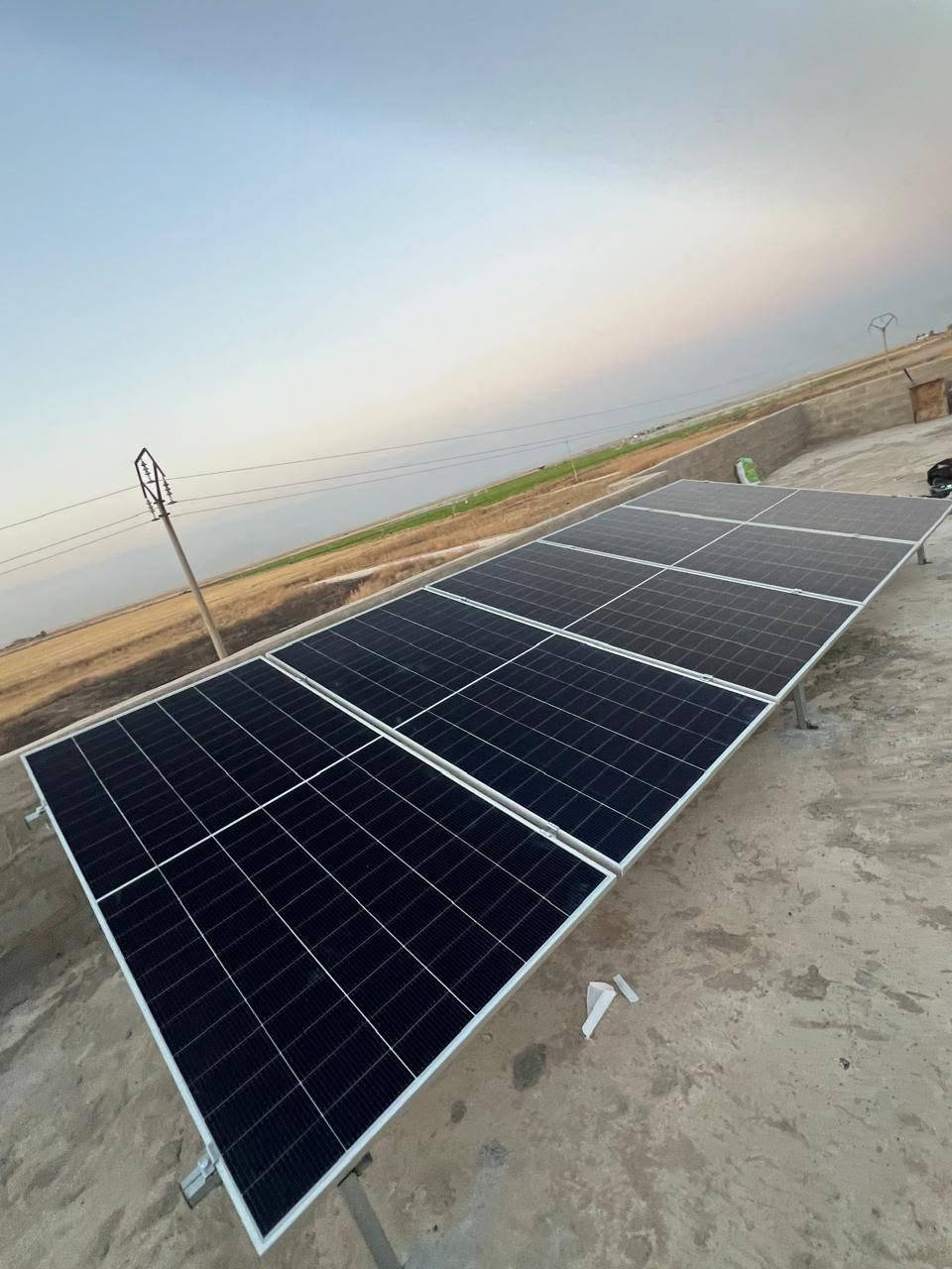 – ناحية ربيعة -مجمع ربيعة
تم بحمد الله تركيب منظومة طاقة شمسية متكاملة
بقدرة 10أمبير نهاري و6 أمبير ليلي

🔹 مواصفات المنظومة:
⚡ إنفيرتر النبع الهادر 3.2kw
بضمان سنتان استبدال

🔋 بطارية ليثيوم 5kw
بضمان 5 سنوات استبدال

☀️ ألواح شمسية عدد (5) بقدرة 610W للوح الواحد
بضمان 15 سنة استبدال

🔹 :
✔️ تركيب شامل مجاناً
✔️ صيانة دورية مجانية
✔️ أداء عالي واستقرار بالكهرباء
✔️ حل مثالي للمنازل والمحال التجارية

📍 عنوان المكتب:
الموصل – زمار – شارع الوكلاء
📞 للتواصل والاستفسار:
أ. أحمد: ***********
م. محمود: ***********
واتساب: ***********
