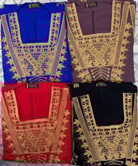 دشداشة كشمير • تطريز ستراس • اقل طلب درزن