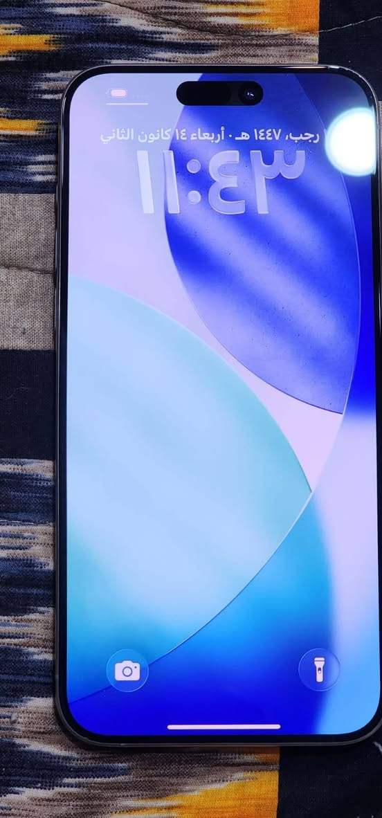 ايفون ١٥ برو ماكس بطاريه ٨٧ دبل خط
عنواني نجف ***********
