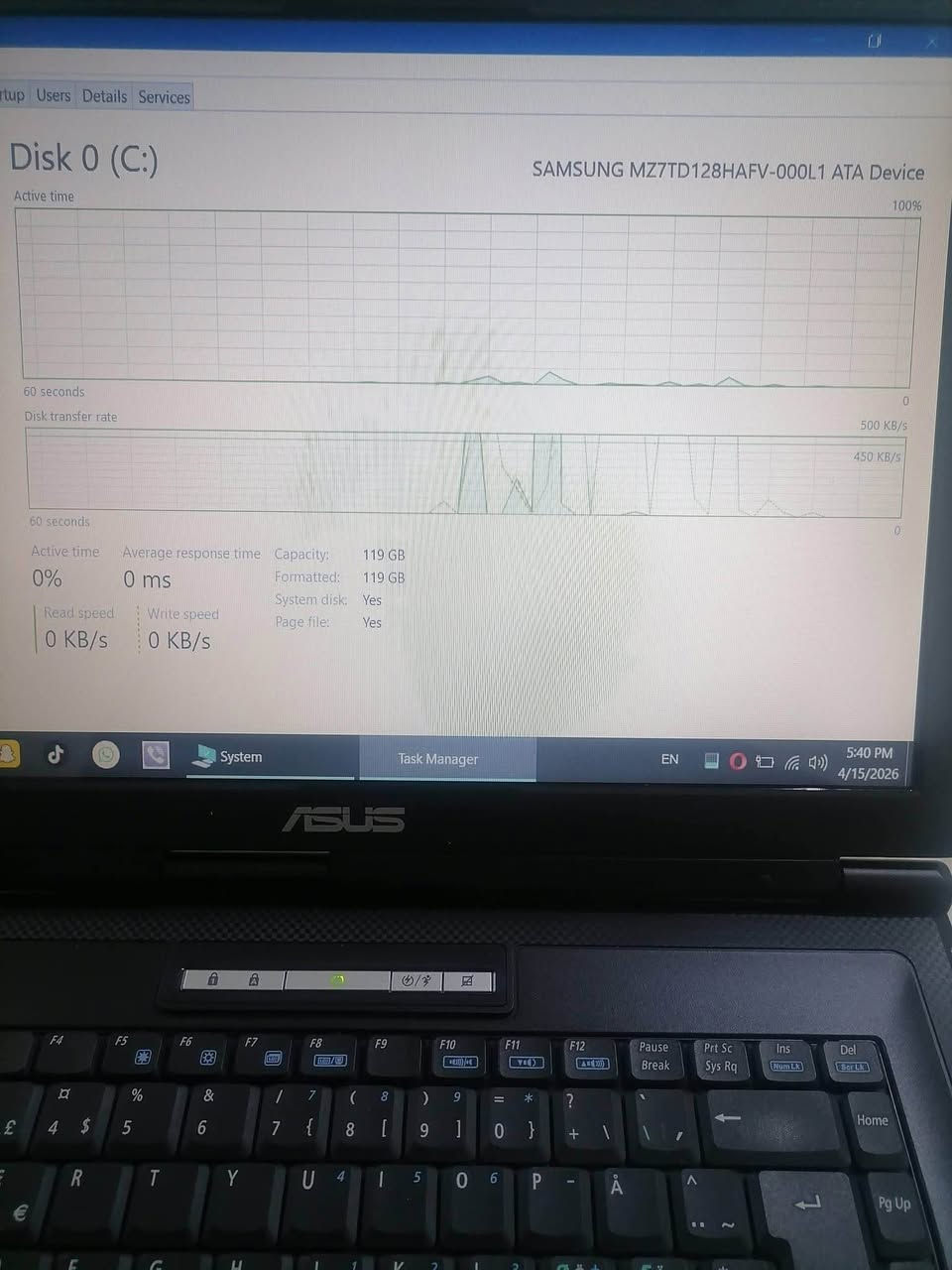 ئەم لاپتۆپە بۆ فرۆشتن

1-ناوی لاپتۆپ:asus x58cseries

2-پڕۆسێسەر:celeron D220

3-ڕام 4 

4-بیرگە 128 گێگای SSD / جێگای میمۆری هەیە

5-شاشە 15.6  ئینج ی 

6-کامێرای وێبکامی هەیە

7-دوو جێگای USB ی هەیە

8-یەک جێگای HDMI ی هەیە

9-یەک جێگای میمۆری هەیە

10-یەک جێگای هیدفۆنی هەیە

11-وایەر شەحنی لەگەڵە

13-سیستەمی ویندۆز ۱۰ی لەسەرە

هیچ کێشەیەکی نییە

14-پاتری مەزبووت

نرخ تەنها : ٦٠ هەزار دینار
​📥 بۆ داواکردن و کڕین، نامە بنێرن بۆ وەتسئەپ یان سەردانی دووکان بکەن ، گەیاندنیش بۆ هەموو شارەکان بەردەستە.
تەنها یەک دانە بەردەستە 
ژمارەی تەلەفون + وەتسئەپ:
***********
ناونیشان:هەڵەبجەی شەهید پشت قوتابخانەی بورهان حلبجة, السليمانية
