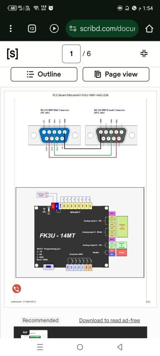 Plc Fx3u
8 مداخل رقمية
6 مخارج ترانسستور
6 مداخل Analog 
2 مخارج Analog 

Rs 485  منفذين
برنامج البرمجة مجاني من شركة  Mitsubishi Gx developer
***********
