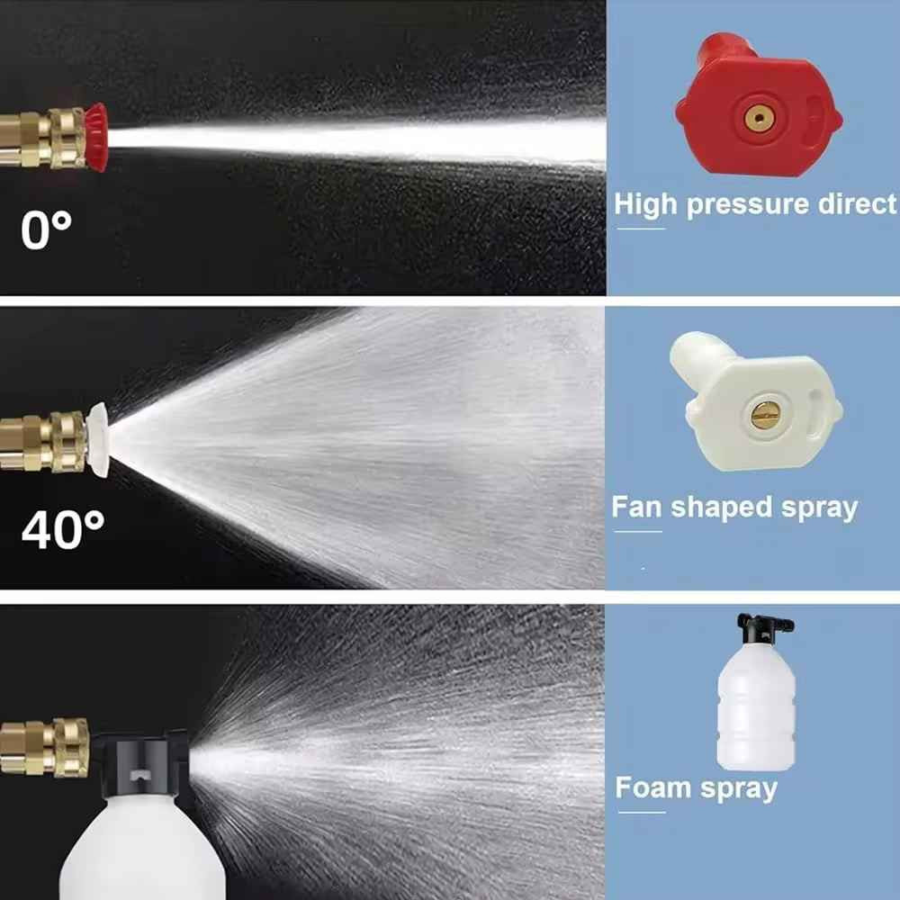 مسدس غسيل سيارات كهربائي محمول ببطارية ليثيوم

• جهاز غسيل سيارات كهربائي محمول يعمل ببطارية ليثيوم، مصمم للاستخدام الذاتي بسهولة وفي أي وقت.

• تصميم مدمج وخفيف مع ضغط ماء عالٍ وحجم صغير لسهولة الحمل والاستخدام.

• يعمل ببطارية ليثيوم قابلة للشحن مع شاحن مرفق.

• مزود بوصلة خرطوم مع فلتر (Filter Screen) لحماية تدفق المياه.

• يحتوي على فوهة متعددة الوظائف مع إمكانية تركيب عبوة رغوة (Foam Pot).

• نظام شحن ذكي بمؤشر ضوئي (أحمر أثناء الشحن – أخضر عند الاكتمال).

• نوع المنتج: ماكينة غسيل سيارات كهربائية محمولة
• مصدر الطاقة: بطارية ليثيوم قابلة للشحن
• الجهد الكهربائي المتوفر حسب الطراز: 12V / 18V / 21V / 24V
• آلية الشحن: شاحن مرفق بمؤشر ضوئي
• نظام التوصيل: ربط ملولب (Threaded Connection)
• خاصية الرغوة: تدعم إضافة سائل الغسيل في عبوة الرغوة

محتويات العلبة:
• مسدس الغسيل الكهربائي
• بطارية ليثيوم
• شاحن بطارية
• خرطوم ماء طوله 5 متر
• فلتر سحب للماء
• وصلة/محول توصيل
• قضيب رش أمامي
• فوهة متعددة الاستخدام
• عبوة رغوة (Foam Pot) البصرة, العراق


**إذا كنت صاحب هذا الإعلان وتريد حذفه لأي سبب، رجاءا أرسل رسالة إلى الدعم الفني**