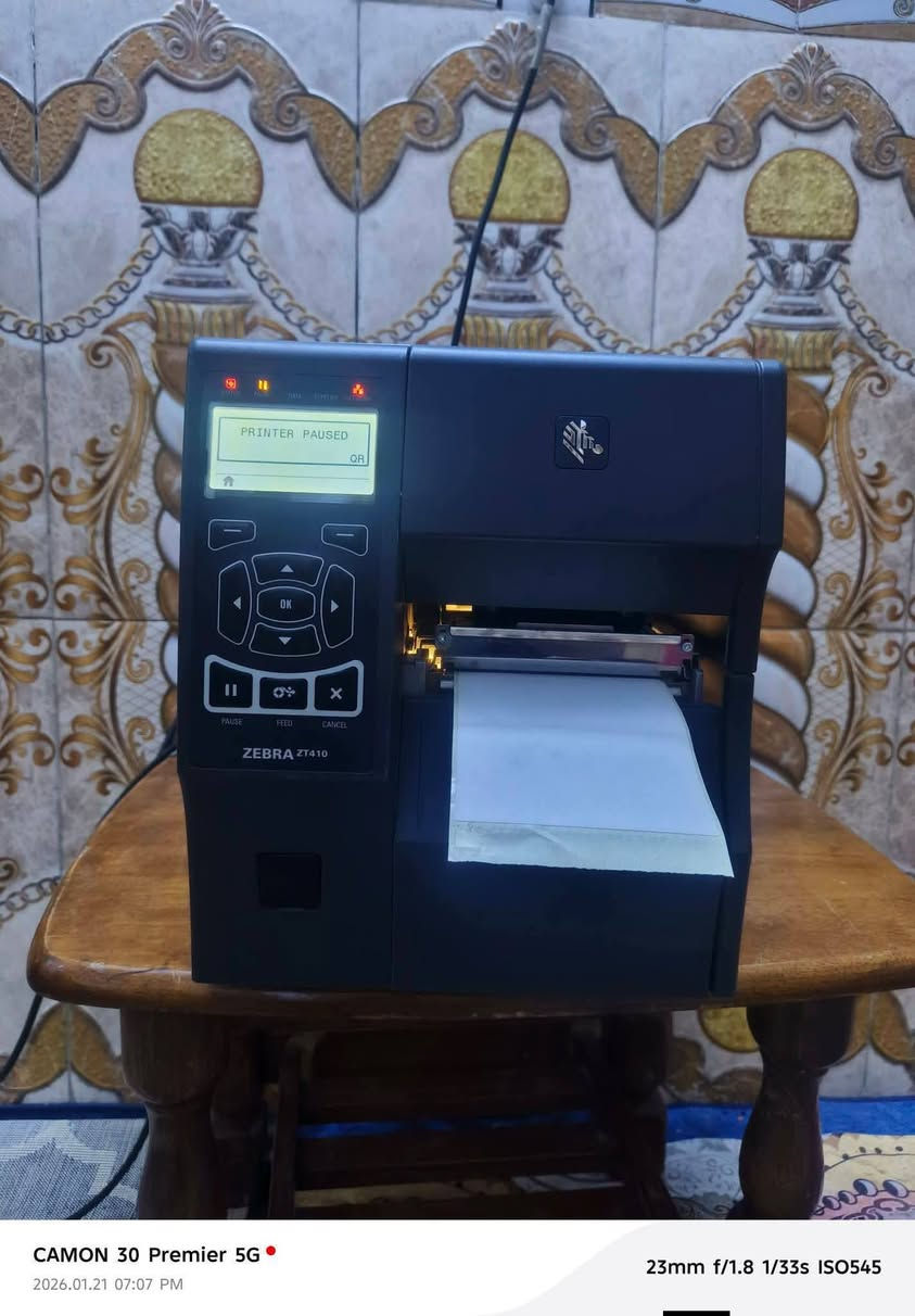 للبيع طابعه باركودات وليبلاات الحجم الكبير ZEBRA  بلوتوث ماركه معروفه نقص كاربون ب ١٩٠ لف لف مكاني بغداد الحبيبية


**إذا كنت صاحب هذا الإعلان وتريد حذفه لأي سبب، رجاءا أرسل رسالة إلى الدعم الفني**