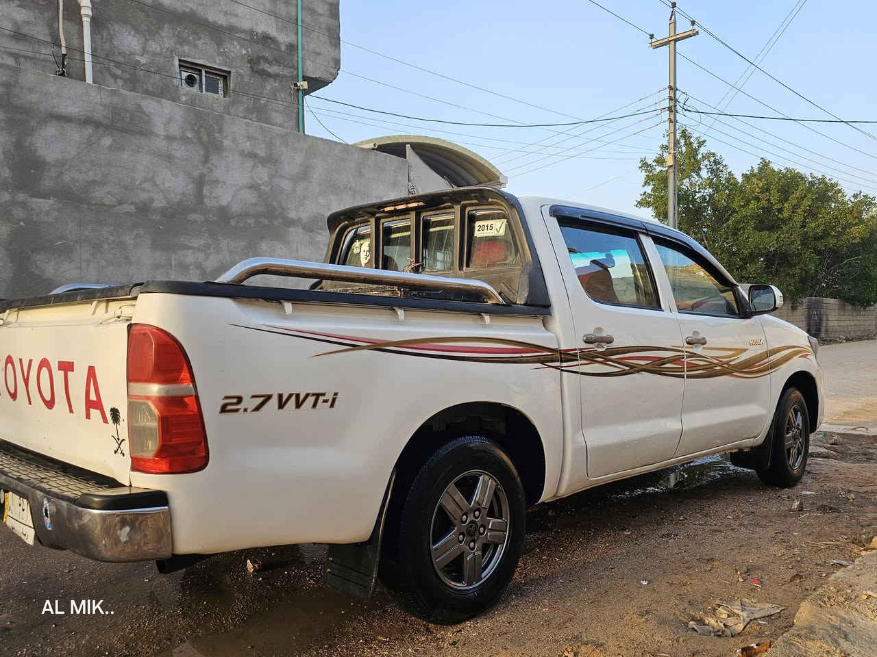 بيكم هايلوكس 2013.متجيه .متجيه ...كويتي.شاصي 19..
كير اوتماتيك ..تخم تاير حداديه كير ..مكينه.خير من الله  ..سياره بسمي.سنويه31 باقي.عل ستلام رقم انكليزي ..سياره حلوه ونضيفه سعرها 155 -وبيه مجال مكان سياره... البصره....الهارثه ***********..
