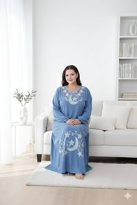 دشداشة نسائية • كشمير إيطالي • مقاسات 2XL-5XL