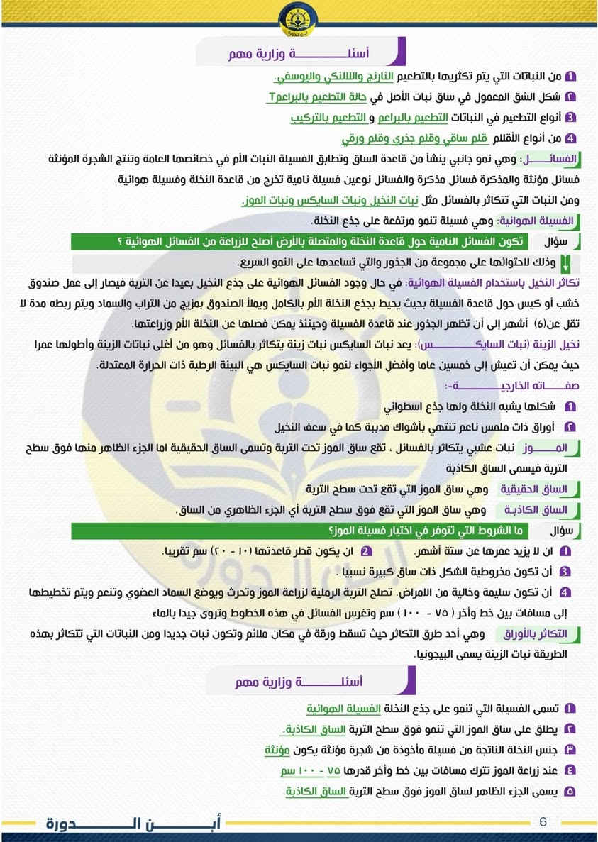 #مادة_العلوم  
#مراجعة_ليلة_الامتحان

❗️نرفق اليكم مراجعة ليلة الامتحان لمادة العلوم لطلبة السادس الابتدائي 2026 

✔️ليلة الامتحان - السادس الابتدائي
✔️عدد الاوراق 21 ورقة  
✔️ضمان 100 درجة بالامتحان 
قناةالتليجرام👇👇
   https://t.me/alameediy


**إذا كنت صاحب هذا الإعلان وتريد حذفه لأي سبب، رجاءا أرسل رسالة إلى الدعم الفني**