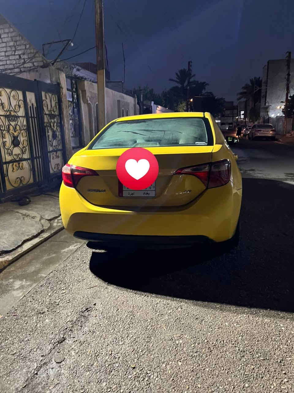 سلام عليكم 
من رخصه الادمن المحترم 
كورلا موديل 19وارد امريكي حادثه جاملغ خلفي 
بدون ارباك السعر 160$وبيها مجال 
هاتف *********** رقمها بغداد
