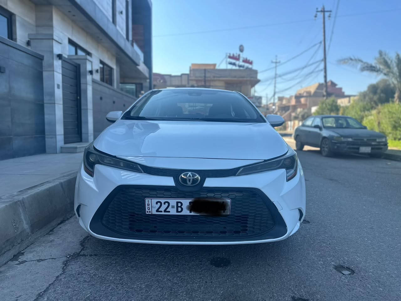 كورلا 2021 LE
رقم اربيل الجديد
رادار امامي /تحديد مسار
كاميرا خلفي / شاشة كبيرة / حجر بيئة بلادي
قيادة ذاتية / بريك بصمة / اوتو هولد 
(كير /مكينة/حدادية /طخم اطارات/ بطارية ) كلة جديد
الضرر ( بوند مصبوغ + تعديل بارد 5 اصابع جاملغ امامي)
السعر /165$
مكان السيارة الموصل 
***********
