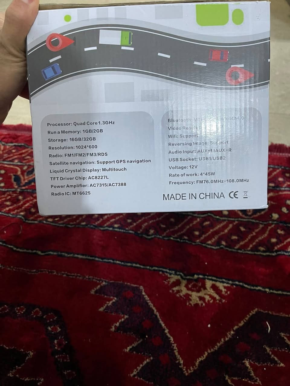 شاشة أندرويد ذكية للسيارة (Car Multimedia System) – بنظام متكامل
التفاصيل والمواصفات:
• النظام: أندرويد (Android) يدعم تحميل كافة التطبيقات مثل يوتيوب وواتساب.
• المعالج: رباعي النواة (Quad Core 1.3GHz) لأداء مستقر وسريع.
• الشاشة: لمس متعدد (Multitouch) بدقة عالية 1024 \times 600.
السعر 55
يوجد توصيل


**إذا كنت صاحب هذا الإعلان وتريد حذفه لأي سبب، رجاءا أرسل رسالة إلى الدعم الفني**