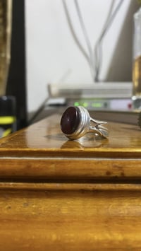 خاتم • عقيق يماني • فضة ٩٢٥