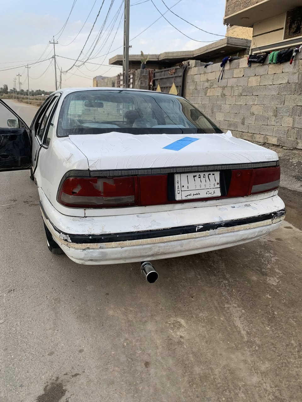 السلام عليكم سيارة دايو برنس موديل 1995 رقمها كربلاء حداديه وكهربائيات خير من الله كله شغاله السعر 30بيه مجال مكاني كربلاء رقم الهاتف ***********
