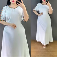 دشداشة رمضاني • خامة مارينا • فري سايز لحد ٨٥