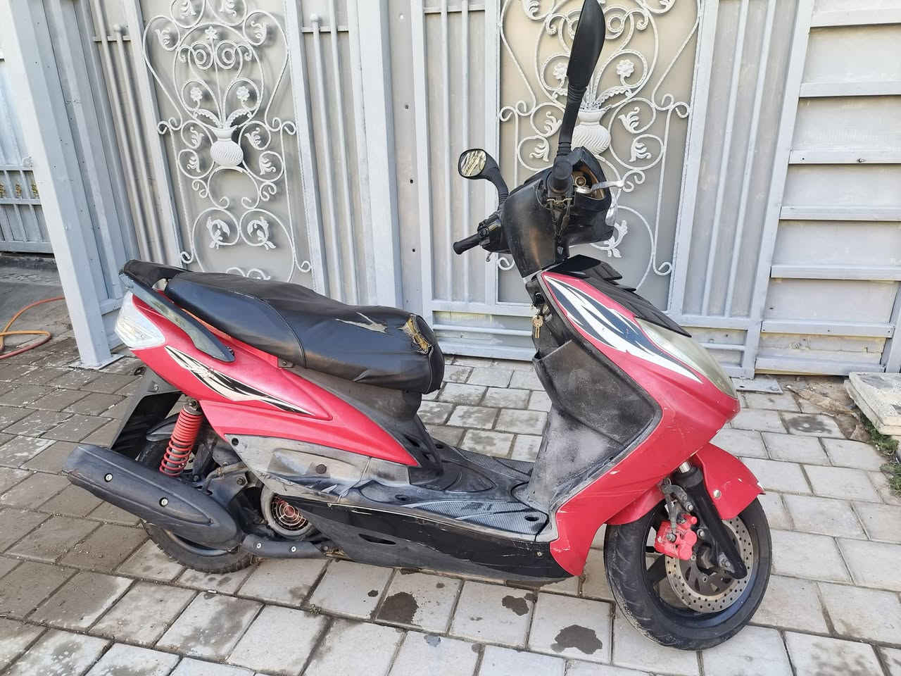 سلام عليكم للبيع
سكنس فحل ياباني 
قبق بانزين نفخ 
دراجة رمبة منزلها بيدي 
سعرها ١٢٠٠
مكاني شارع فلسطين 
***********
